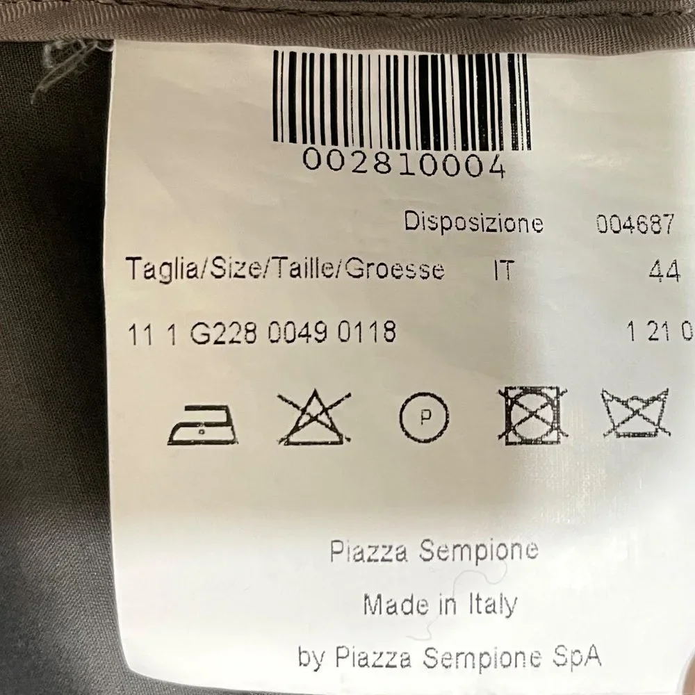 Piazza Sempione Sz 8  Grosgrain Ribbon Hardware Closure Jacket Made … - Picture 8 of 11